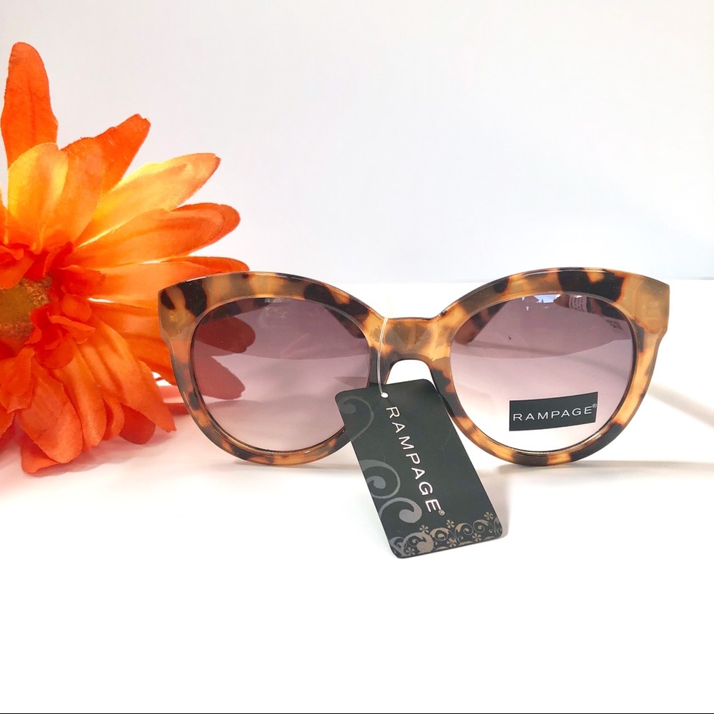 Rampage Cat Shaped Animal Print Sunglasses🐯